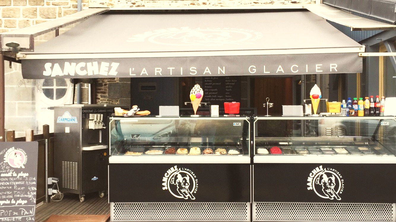 Glaces Sanchez artisan glacier Saint-Malo boutique